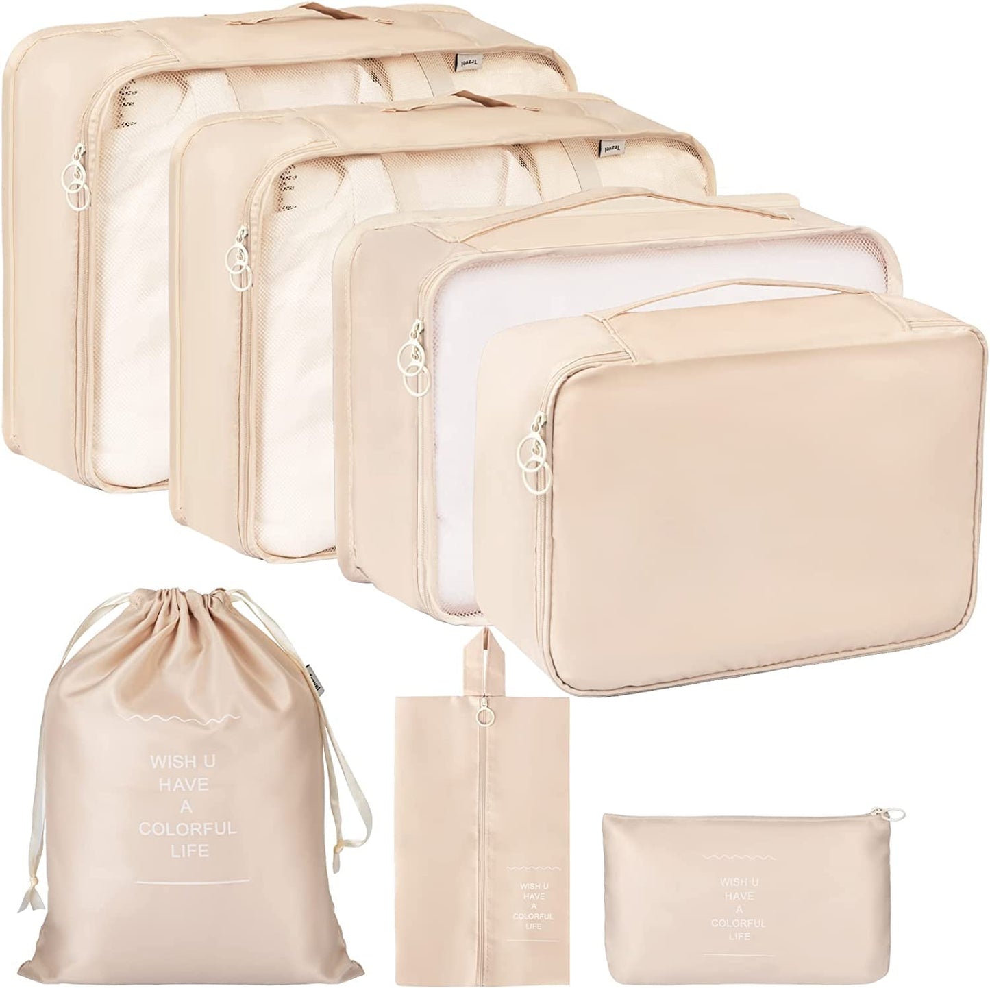 7 PCS Travel Luggage Organizers Bag | For All Kinds Of Clothes & Accessories