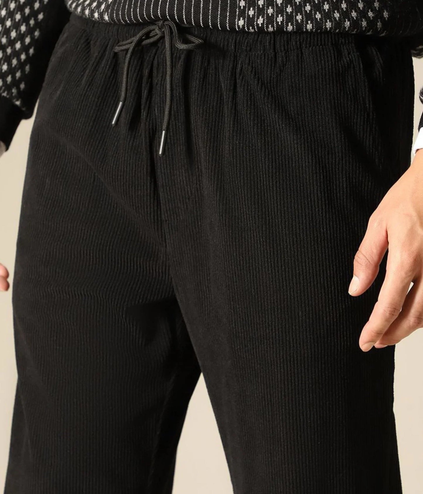Combo of 2 Cuadray Fabric Stylish Pants | Perfect Blend of Comfort & Style - Black & Grey (Buy 1 Get 1 Free🔥🔥)