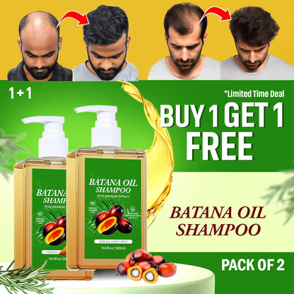 Batana Oil Shampoo for Hair Growth with Rosemary Extract 🌱✨ (100% Pure & Natural) - Buy 1 Get 1 Free🔥🔥