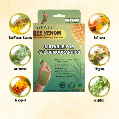 DetoxBee™ - Bee Venom Foot Patches 🐝✨ (Buy 1 Get 1 Free🔥🔥)
